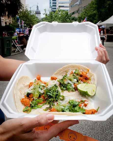 Tacos al Pastor at Main Street Latin Festival